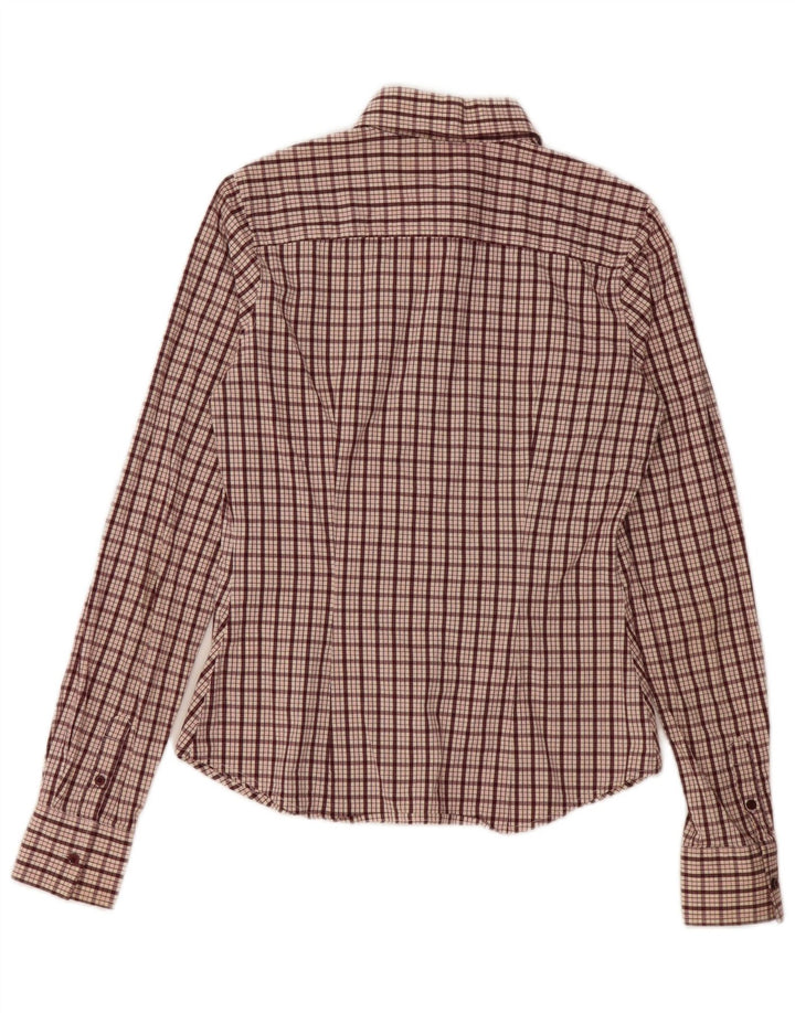 Cămașă Tommy Hilfiger pentru femei US 6 Medium Maroon Check Bumbac