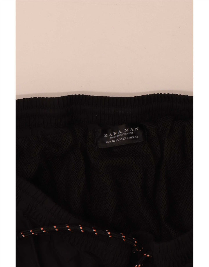 Pantaloni scurți sport pentru bărbați Zara XL poliester negru