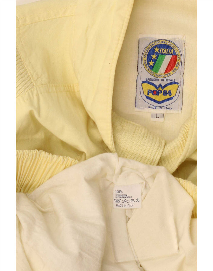 POP 84 Bomber Jacket pentru bărbați UK 40, mare, galben din bumbac