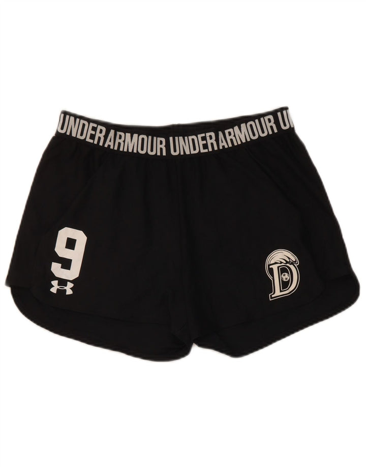 Pantaloni scurți sport grafic Under Armour pentru femei UK 12 Medium Black