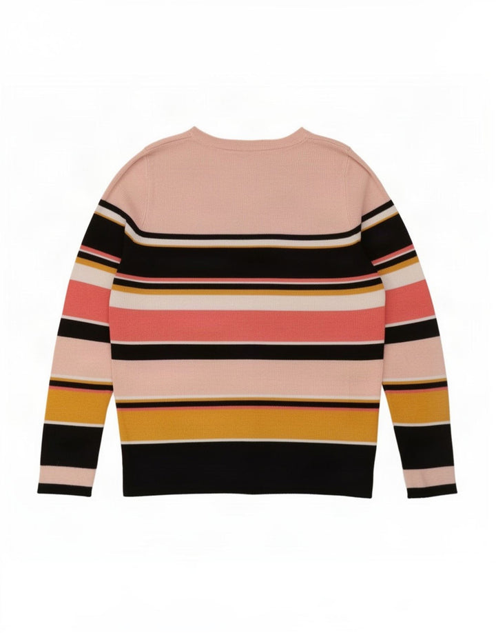 Pulover Oasis pentru femei cu gât de barcă UK 12 Medium, cu dungi multicolore