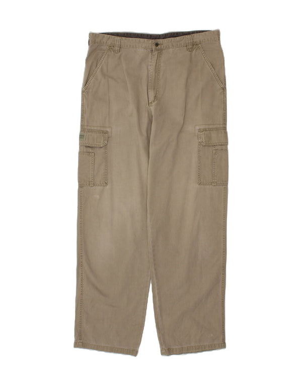 WRANGLER Boys Straight Cargo Trousers 9-10 Years W26 L24 Khaki