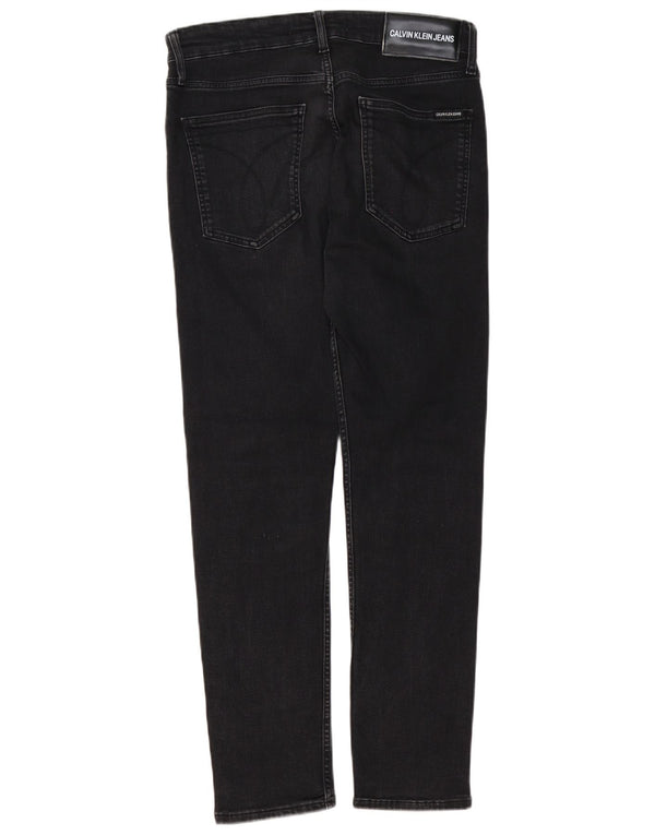 Blugi slim pentru bărbați Calvin Klein W32 L30 bumbac negru