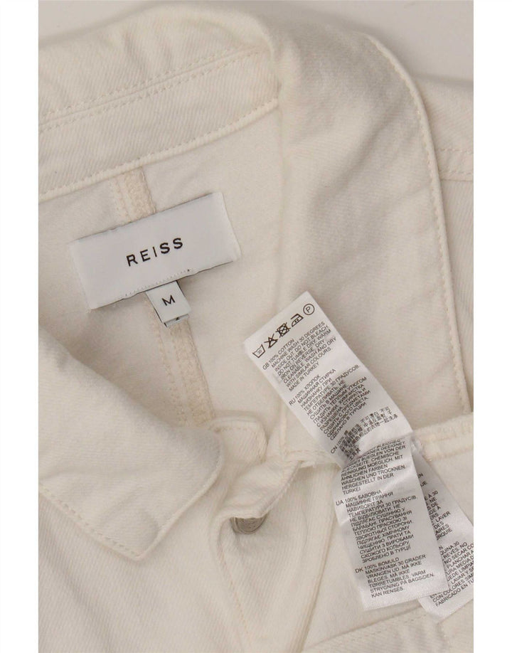 Jachetă de blugi pentru bărbați Reiss UK 38, bumbac alb mediu