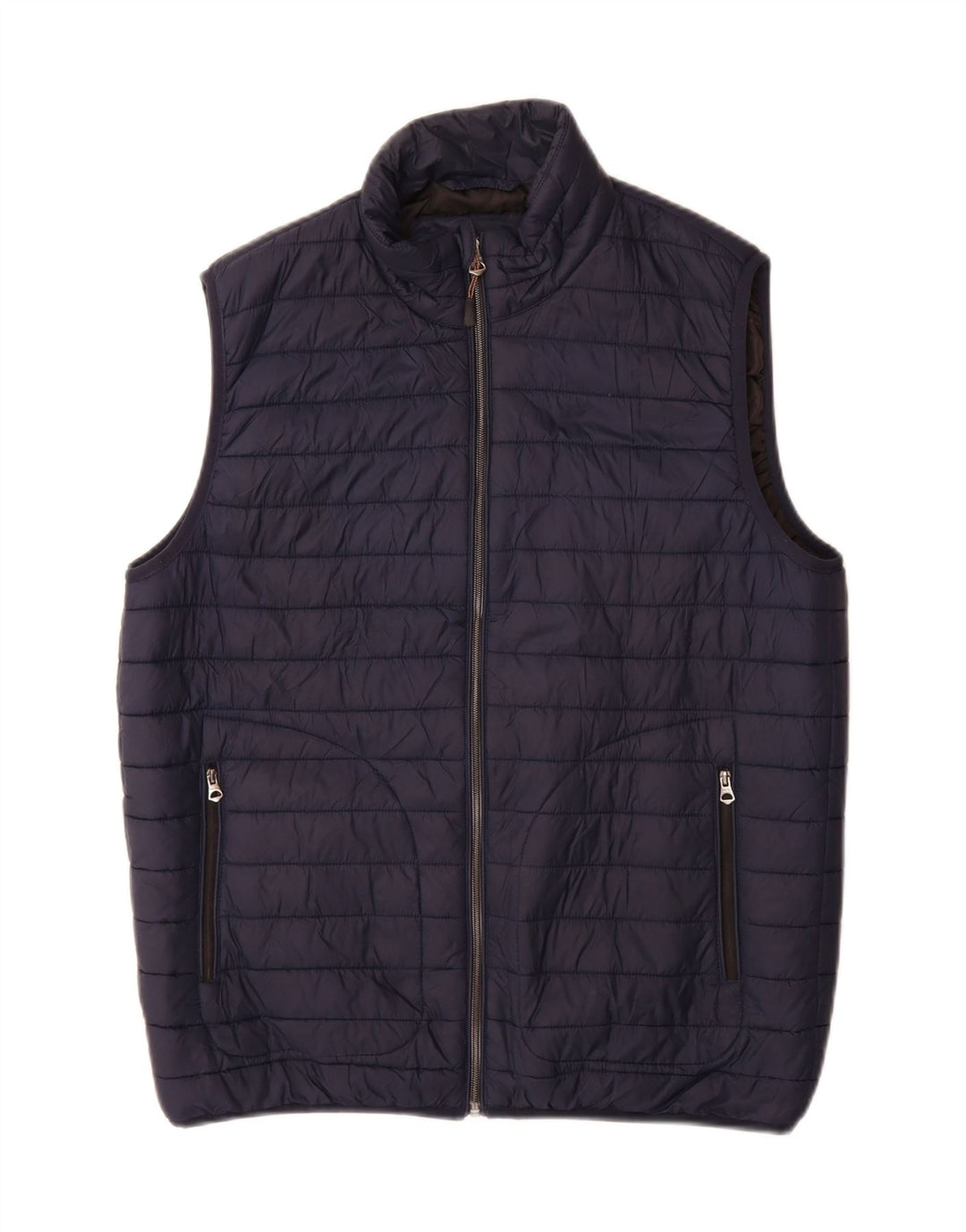 Gilet căptușit pentru bărbați Zara UK 38 Medium Navy Blue Marine