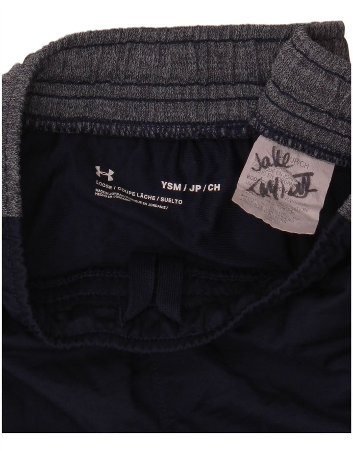 Pantaloni scurți sport Under Armour pentru băieți 7-8 ani, mici, bleumarin, color block