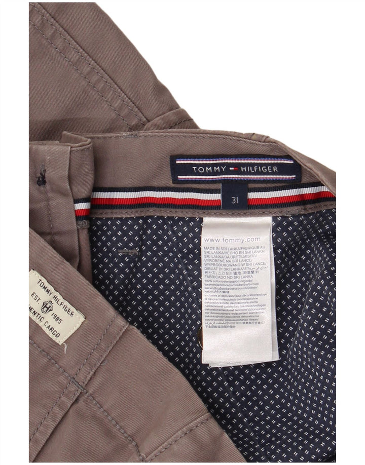 Pantaloni scurti cargo pentru bărbați TOMMY HILFIGER W31 bumbac gri mediu