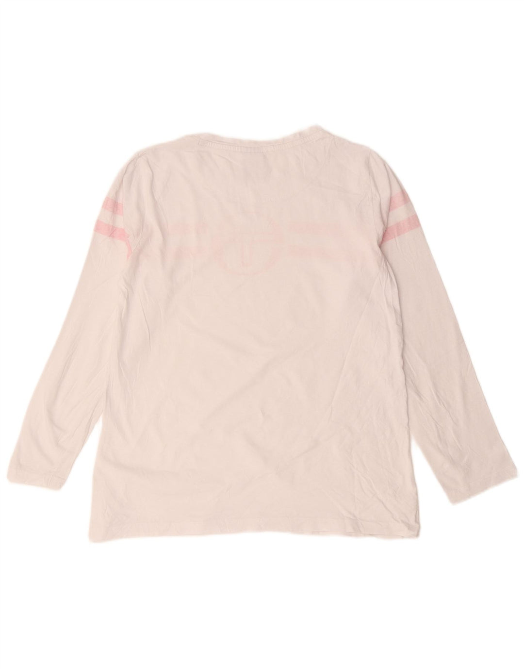Sergio Tacchini Top grafic pentru femei cu mânecă lungă UK 14 Medium White Dunge