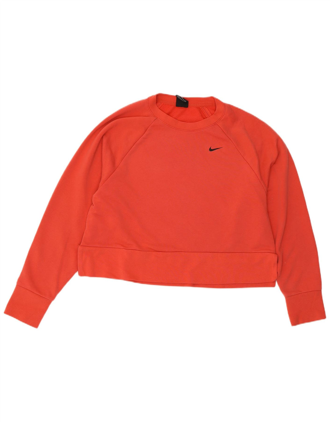 Pulover Nike Dri Fit Crop Graphic pentru femei UK 14 Roz mediu