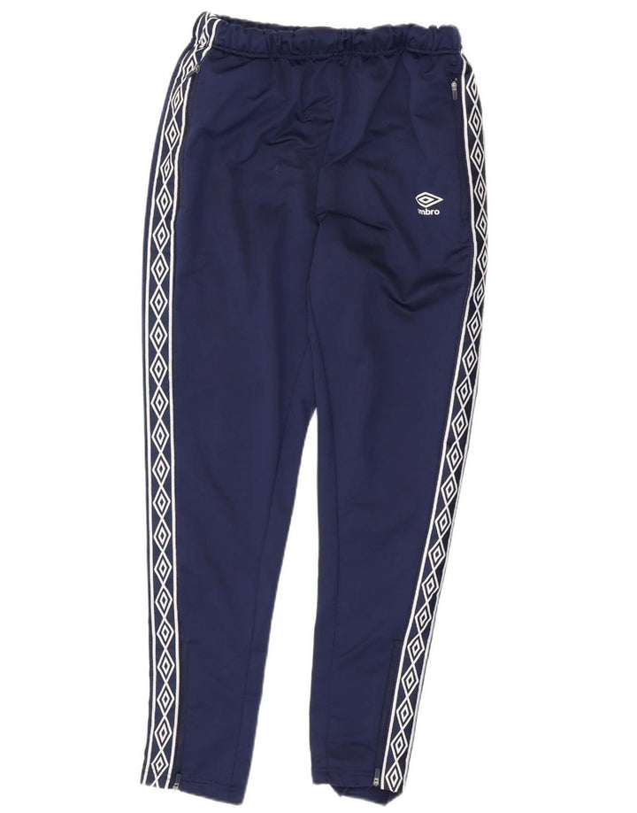 Pantaloni de trening grafic pentru bărbați Umbro, poliester mediu albastru bleumarin