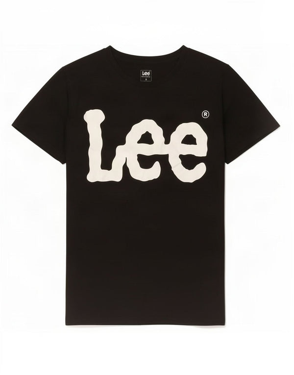 Lee Mens Graphic T-Shirt Top Small Black Cotton