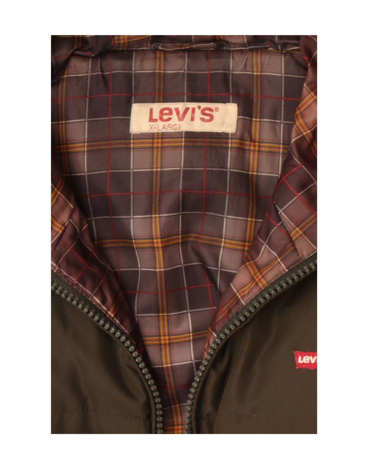 Jachetă căptușită cu glugă Levi's pentru bărbați UK 42 XL Kaki