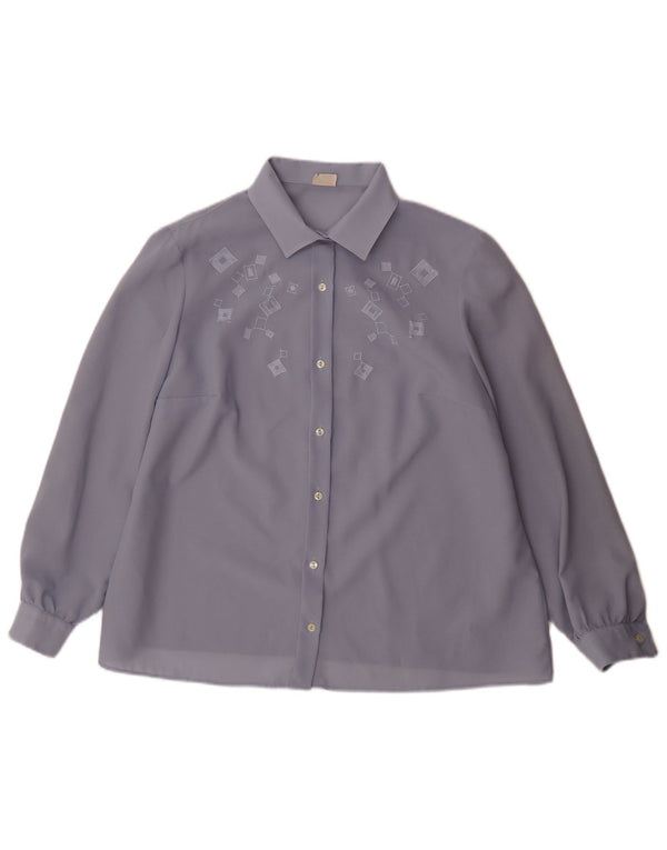 Bluză cămașă pentru femei Primavera Firenze IT 51 XL Blue Geometric Polarskin