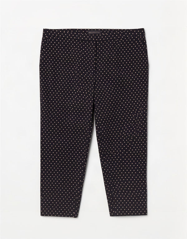 Pantaloni chino pentru femei Marks & Spencer Marea Britanie 20 2XL L40 L26 bleumarin pete