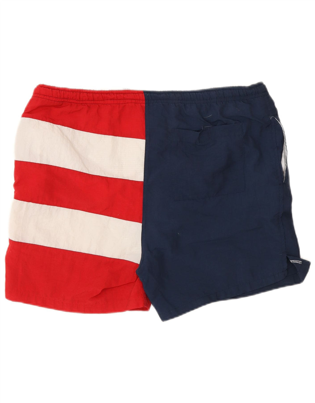 Pantaloni scurți de înot vintage pentru bărbați, medii, multicolori, blocuri de culoare