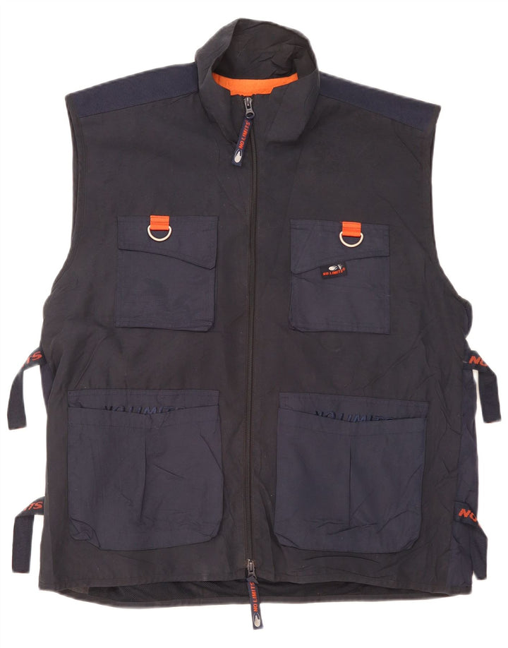 Gilet No Limits pentru bărbați, UK 40, mare, albastru, poliester