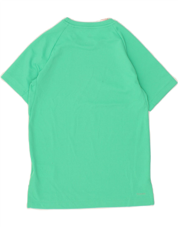 ADIDAS Boys T-Shirt Top 9-10 Years Small  Green Polyester Vintage Adidas and Second-Hand Adidas from Messina Hembry 