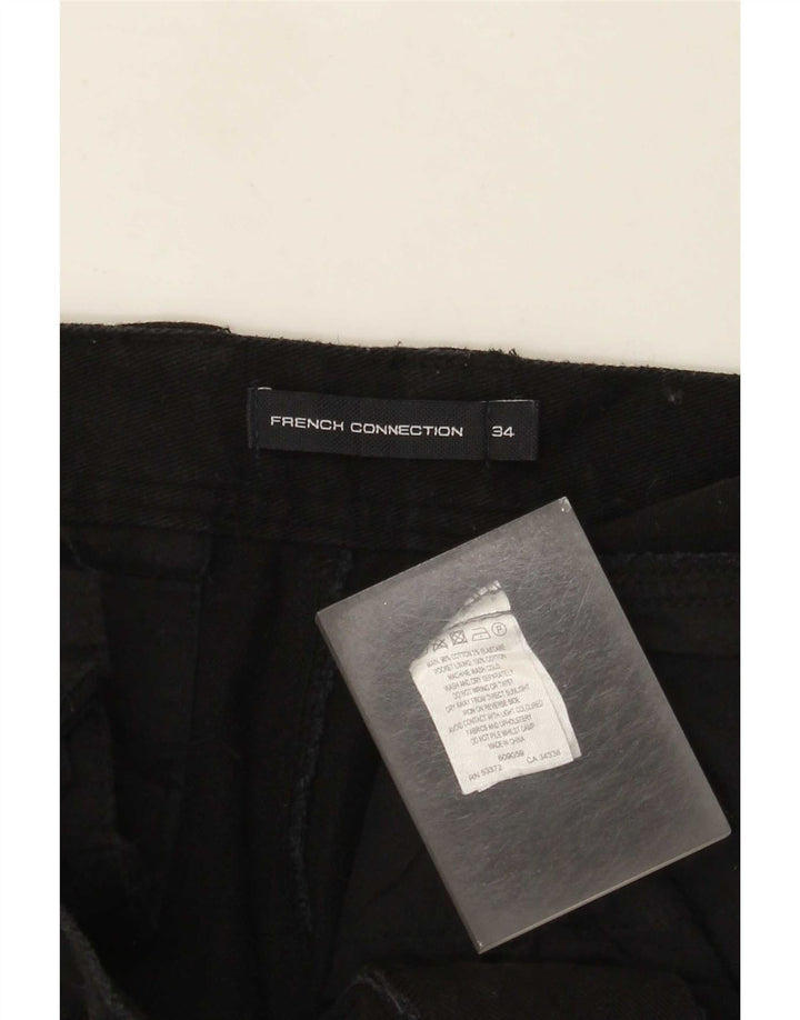 Blugi conici pentru bărbați French Connection L34 L27 bumbac negru