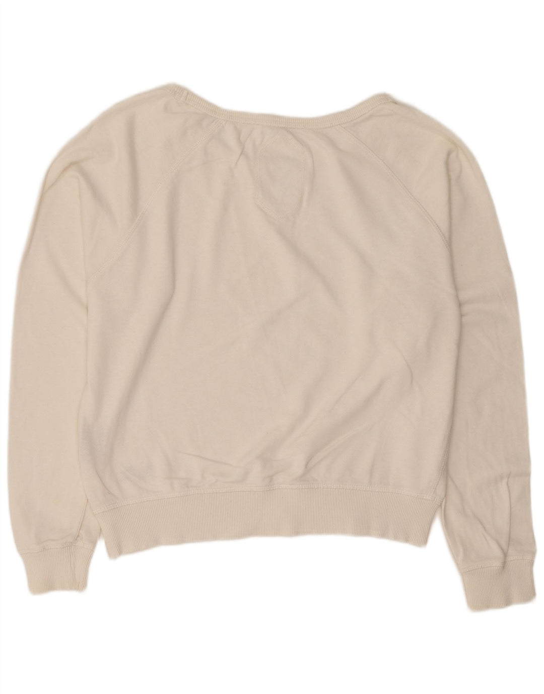 Pulover Superdry pentru damă, UK 16, mare, alb, bumbac