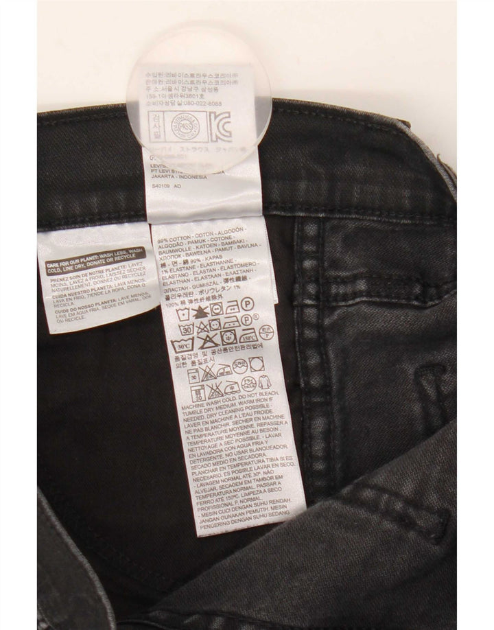 Blugi slim pentru femei Levi's W30 L29 bumbac negru