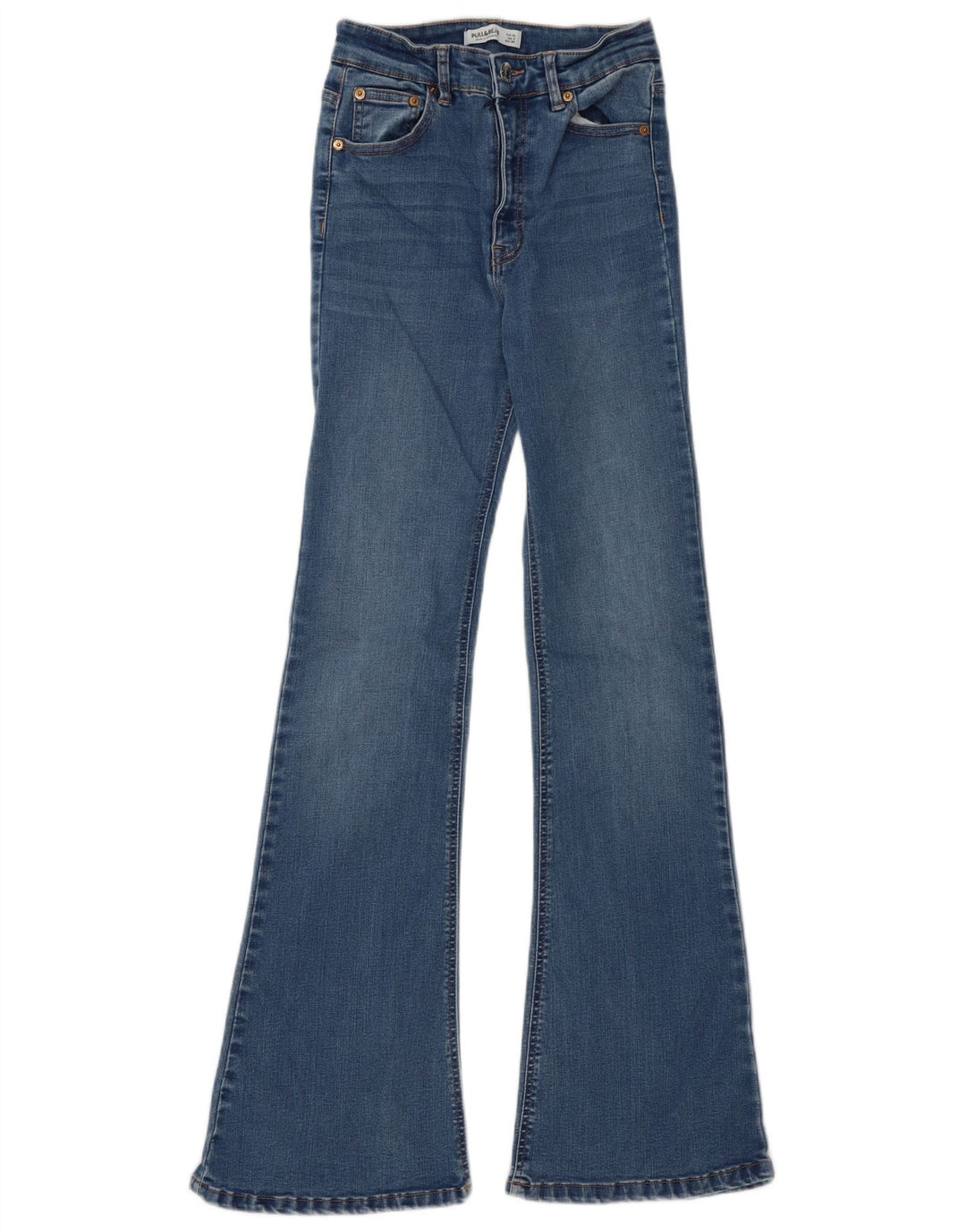 Blugi evazați pentru femei Pull & Bear EU 36 Small W26 L32 Albastru