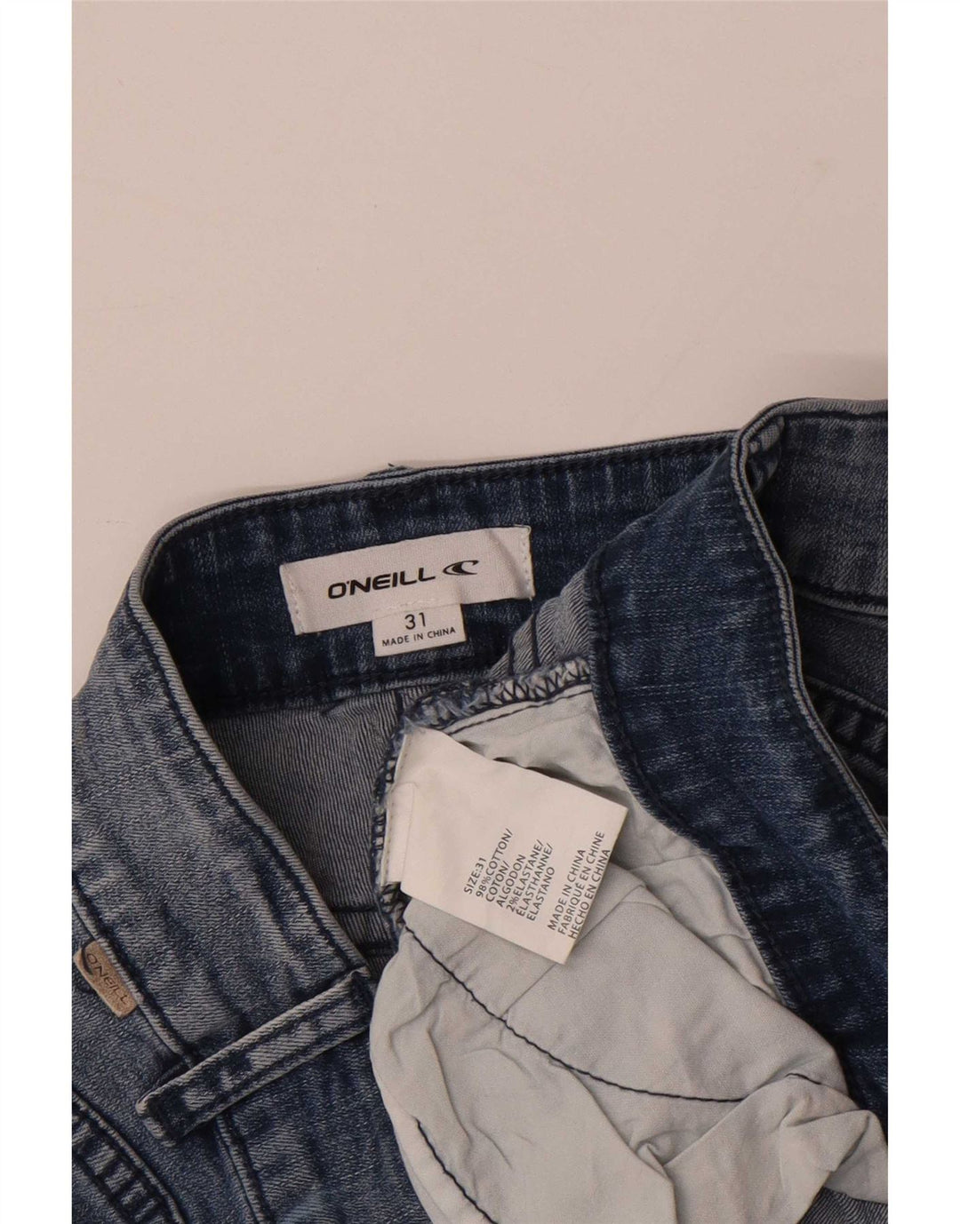 Pantaloni scurți din blugi pentru femei O'Neill W31, bumbac albastru mediu