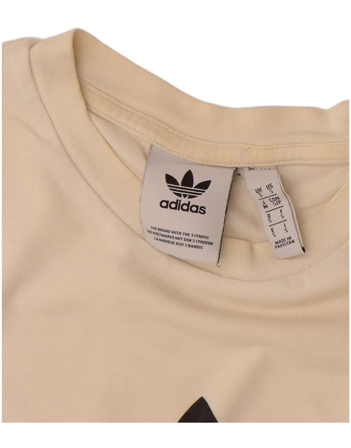 Tricou grafic ADIDAS pentru bărbați Top mic din bumbac alb