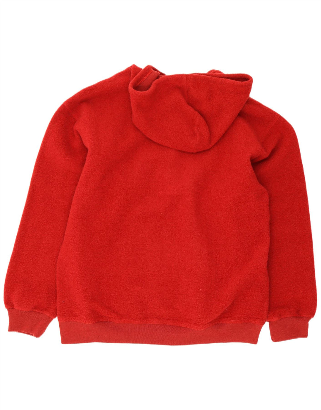 Pulover Jantzen pentru bărbați, cu glugă, cu gât cu nasturi, fleece, mare, roșu