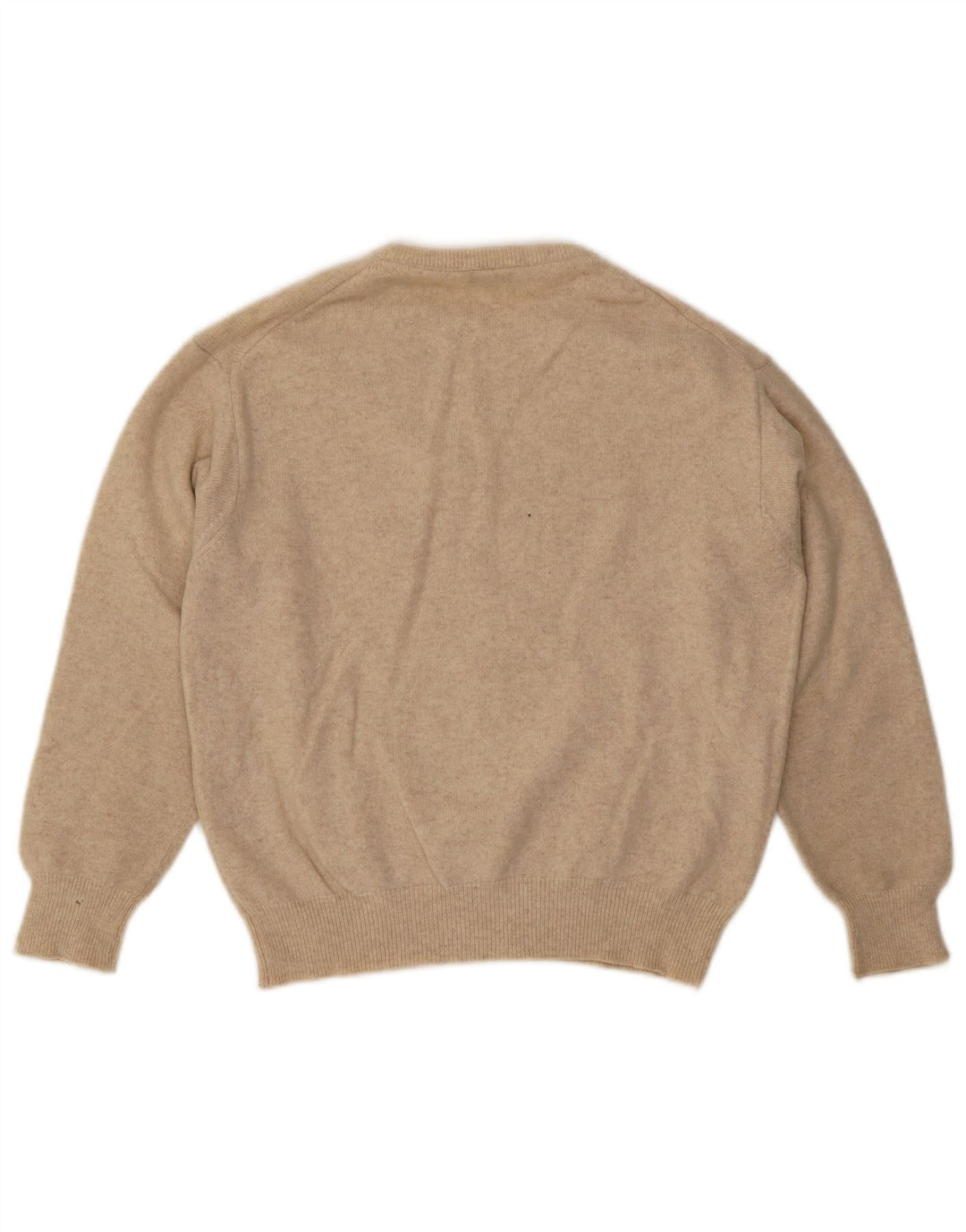 Pulover pentru damă Benetton cu gât crew, bej mediu
