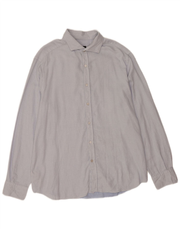 Cămașă Massimo Dutti pentru bărbați 2XL, bumbac cu pete albastre