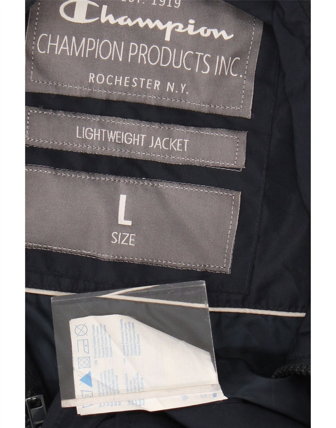 Jachetă pentru bărbați CHAMPION, UK 40, mare, albastru, poliester