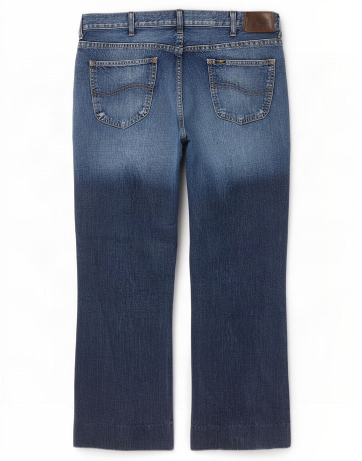 Blugi pentru bărbați Lee Denver Bootcut W38 L29, bumbac bleumarin
