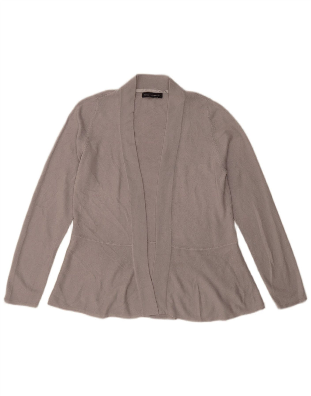 Pulover cardigan deschis pentru femei Marks & Spencer UK 10 mic gri acrilic