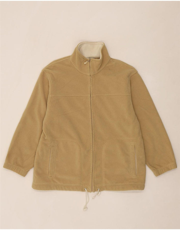 MARKS & SPENCER Womens Petite Fleece Jacket UK 18 XL Yellow Polyester Vintage Marks & Spencer and Second-Hand Marks & Spencer from Messina Hembry 