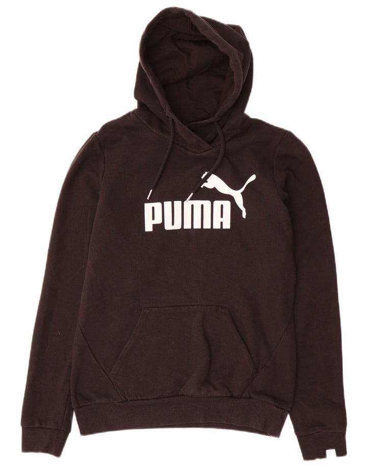 Pulover cu capota cu grafic Puma pentru femei UK 10 Poliester negru mic