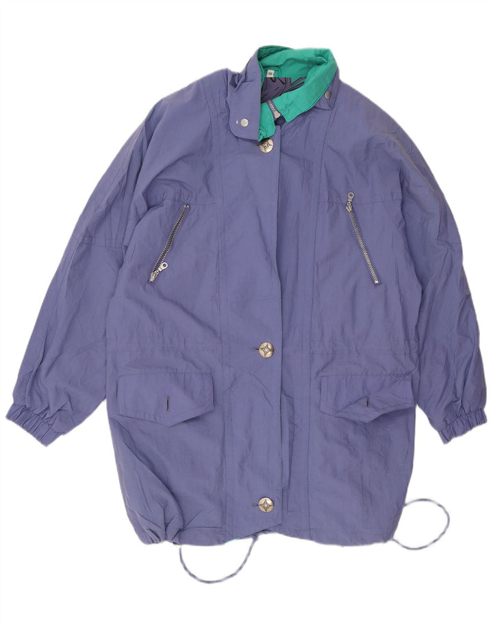 Jachetă de ploaie supradimensionată pentru femei Marcel Clair EU 38 Medium Blue Poliamidă