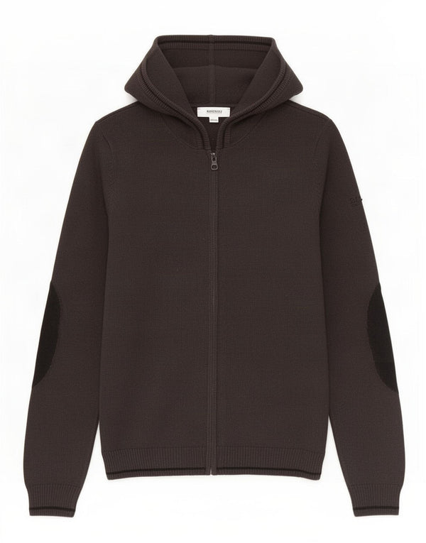 Pulover cardigan cu glugă cu glugă Hugo Boss pentru băieți 9-10 ani, bumbac gri