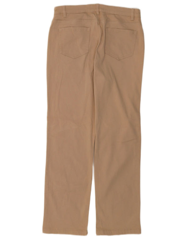 Pantaloni casual drepti pentru femei Marks & Spencer UK 14 Large W34 L28 Bej