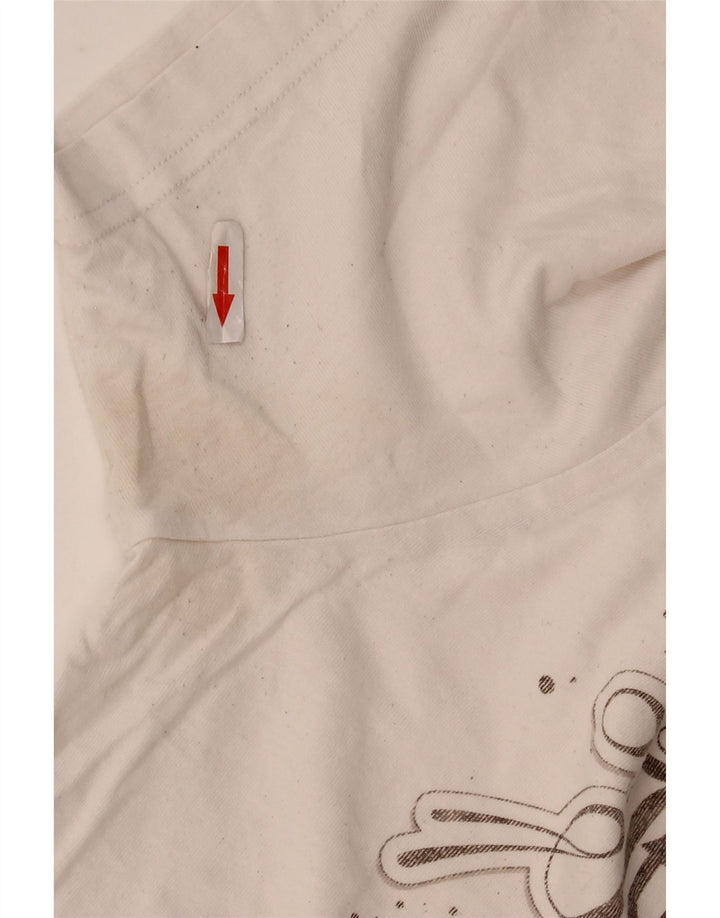 Tricou grafic pentru bărbați Adidas Top Medium White Bumbac