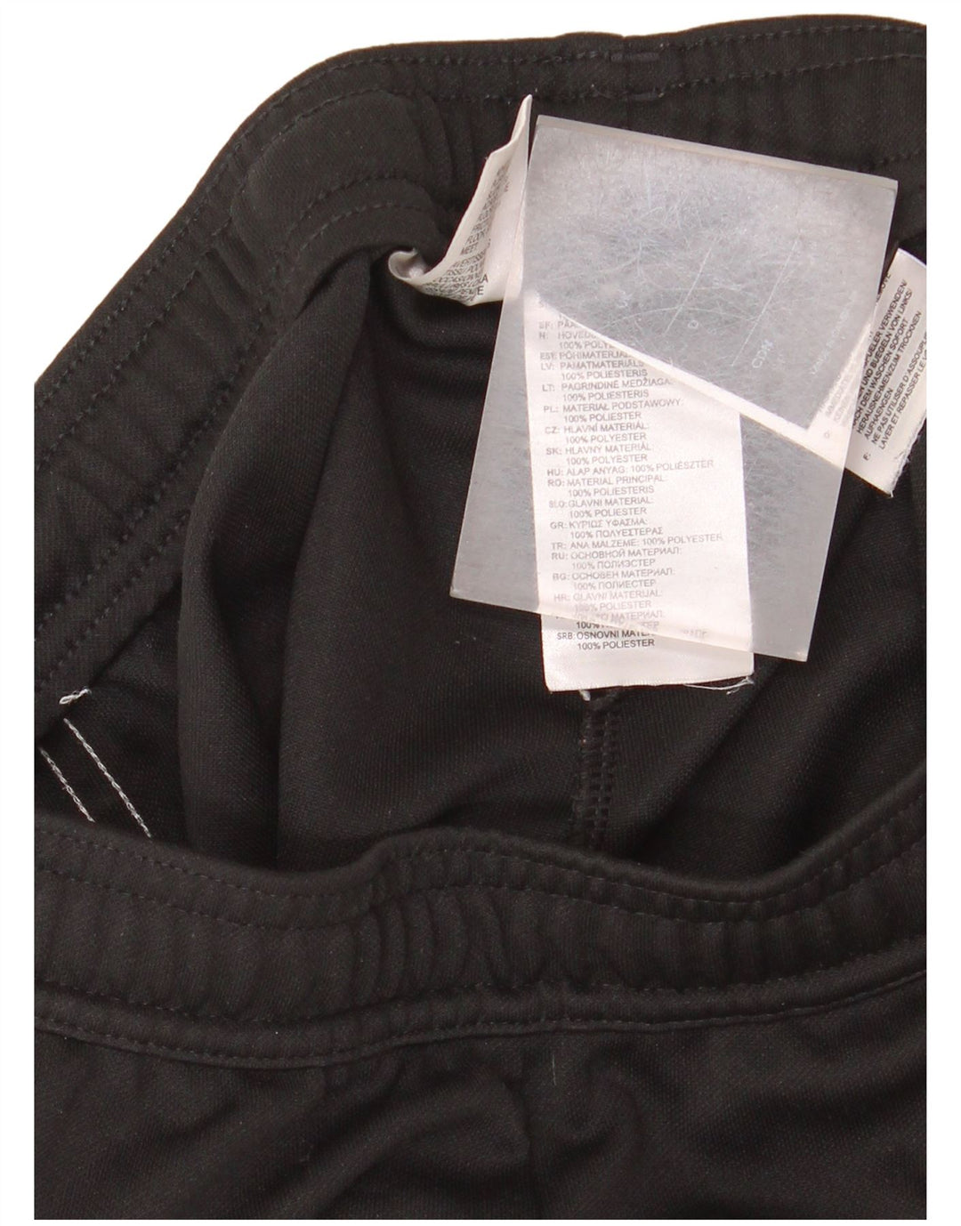 Pantaloni de trening Adidas Climalite pentru bărbați, poliester negru mic