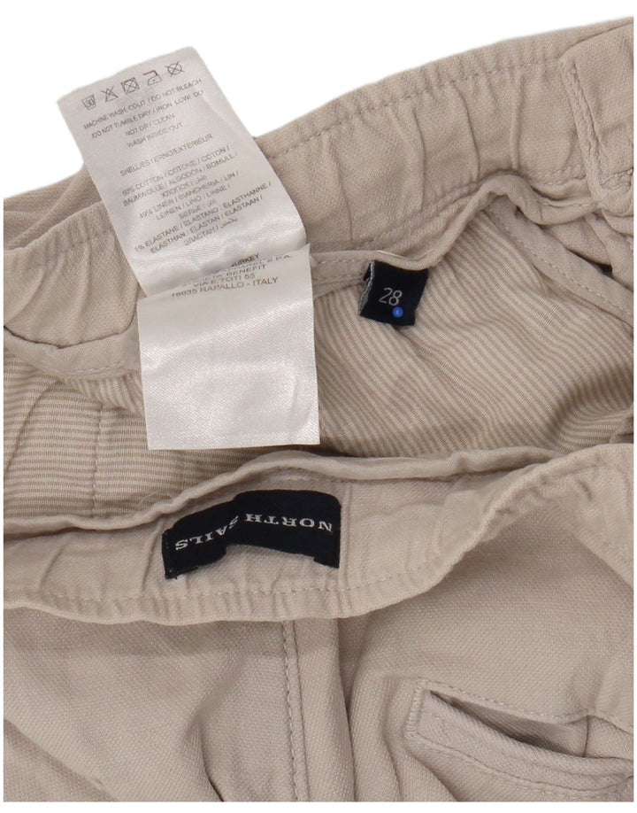 Pantaloni scurți chino North Sails pentru bărbați W28 Small Beige Bumbac