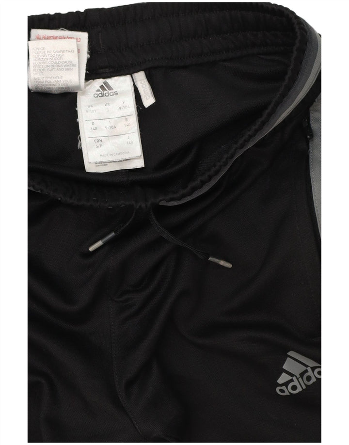 Pantaloni de trening Climacool ADIDAS pentru baieti 9-10 ani poliester negru