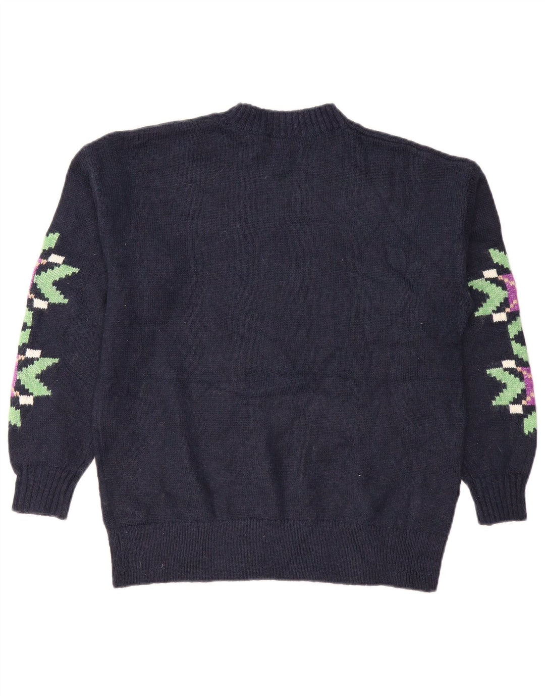 Pulover pentru femei Marks & Spencer cu decolteu triplu UK 14 Medium Bleumarin