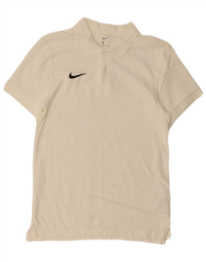 Tricou polo Nike pentru bărbați, mic din bumbac alb
