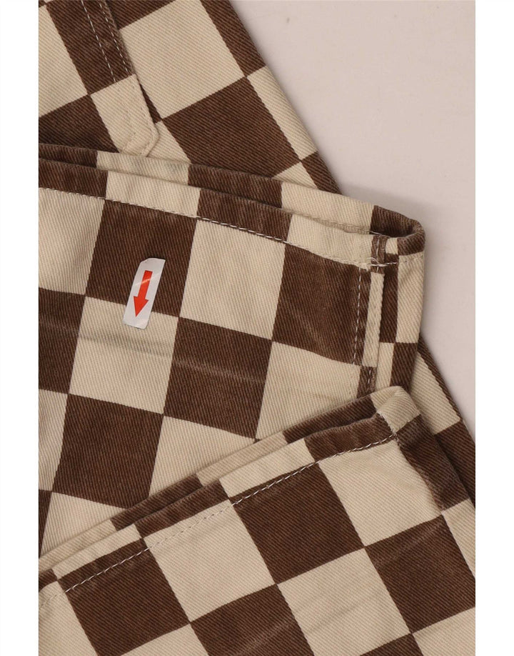 Pull & Bear Blugi Drepți Femei EU 34 XS L24 L31 Maro Geometric