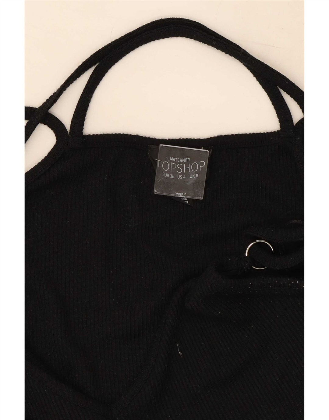 Rochie Topshop pentru femei UK 8 Small Negru Poliester
