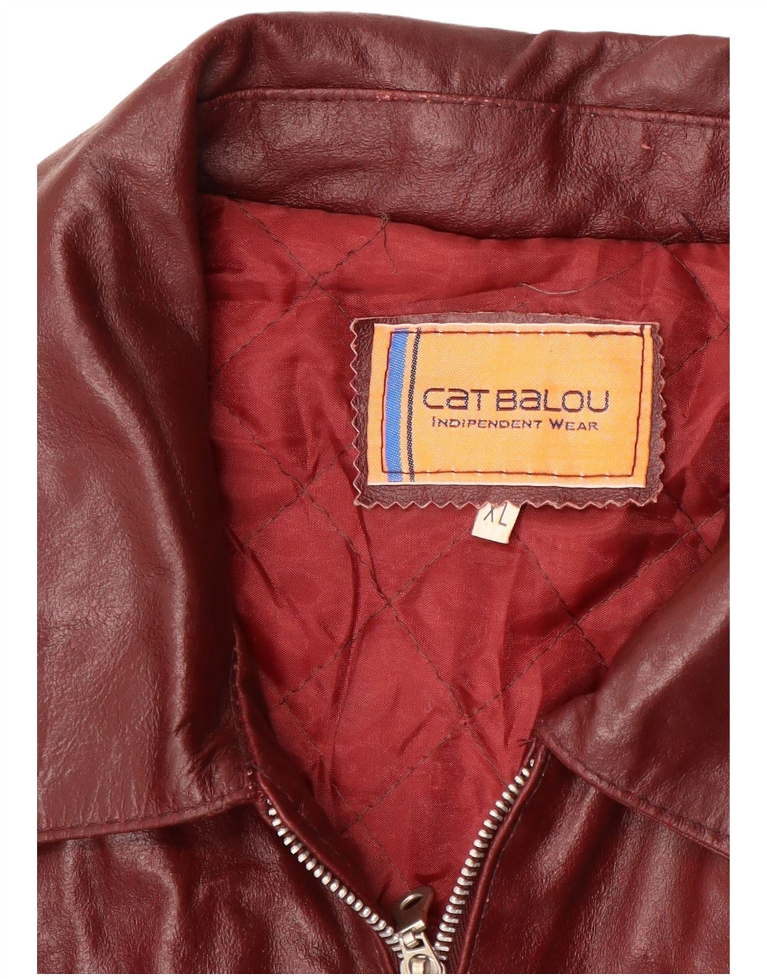 Jachetă de piele pentru femei VINTAGE UK 18 XL Burgundy