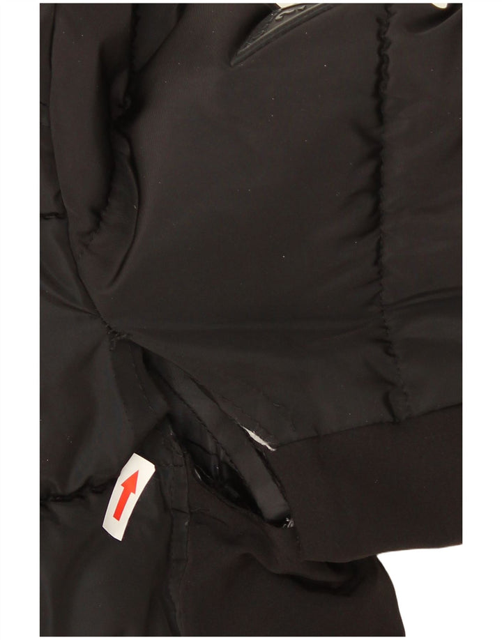 Jachetă căptușită cu glugă Guess pentru bărbați UK 42 XL Poliester negru
