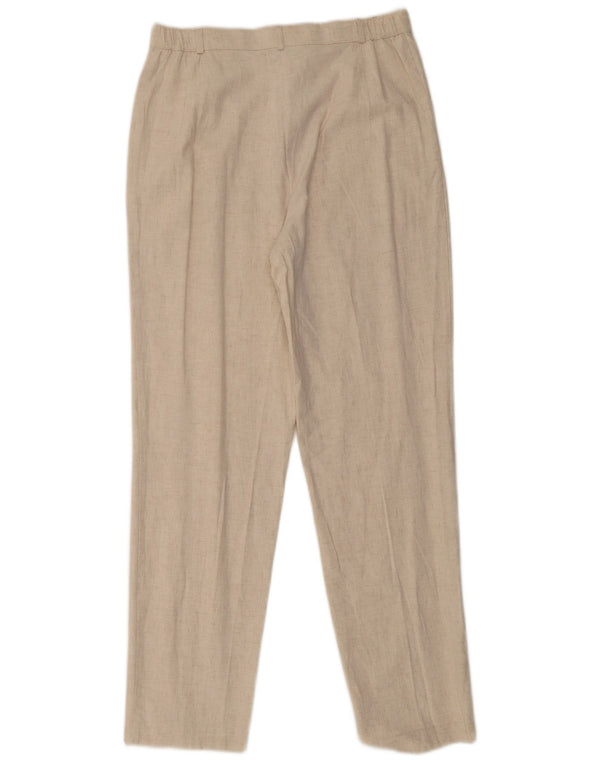 Pantaloni chino pentru femei Marks & Spencer UK 14 Medium W30 L30 Bej pete