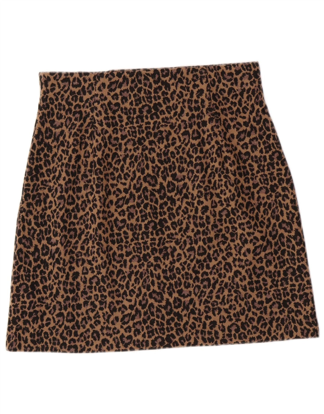 Fusta mini pentru femei Marks & Spencer UK 12 Medium W30 Brown Leopard